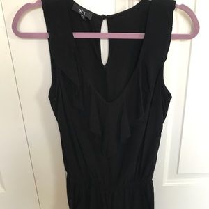 Sexy black beach romper